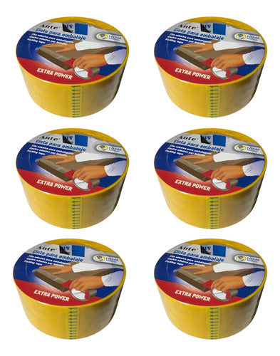 Cinta De Embalaje Amarilla 105mx48mm (pack 6 Huinchas)