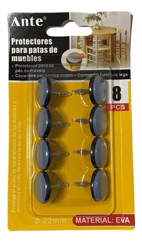 Protector Clavo 8pcs De Eva 22mm Para Patas De Muebles Pak3