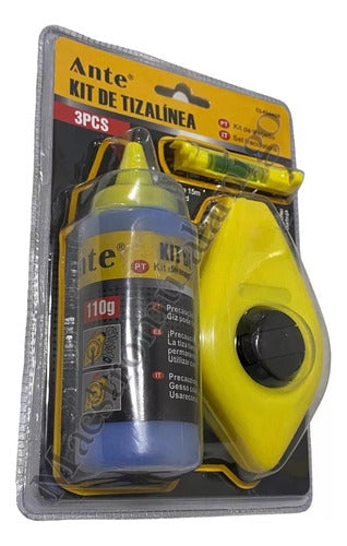 Tizador Tizalineas Kit Nivel Burbuja Tiralineas 3 Pcs 110g