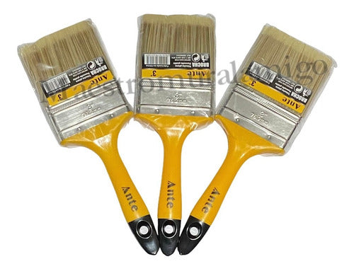 Brocha Para Pintar 3 Pulgada (76.2mm) Premium Pack 3 Brochas