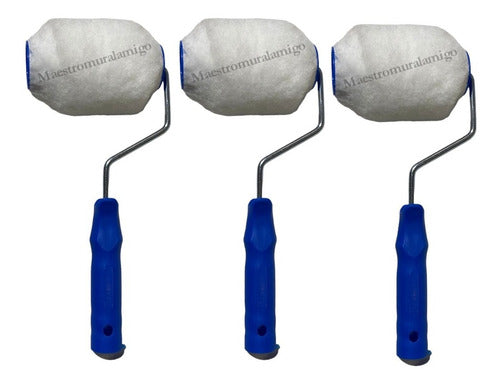 Rodillo Para Pintar De Chiporro Sintético 12cm Premium Pack3