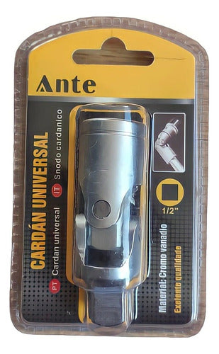 Llave Articulacion Universal Cardan 1/2 Cromovanadio Premium Plateado