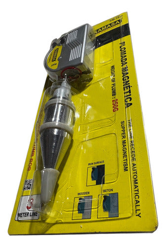 Plomada Plomo Automática Magnética 3 Metros 250g Imantada