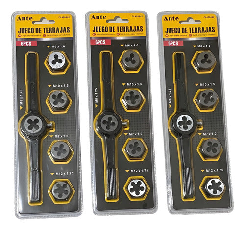 Juego De Terrajas Set Hembra 6pcs Premium Pack3 Plateado